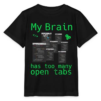 Computer Science Hacker Programmer Binary Pc Computer - Stanley/Stella MINI CREATOR Kids’ T-Shirt - black - Front - Mikhail (115cm)