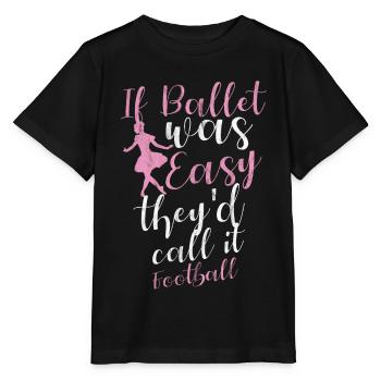 Ballet Girls Dancing Ballerina Ballet Shoes - Stanley/Stella MINI CREATOR Kids’ T-Shirt - black - Front - Mikhail (115cm)
