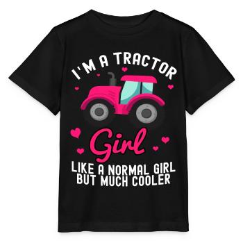 Tracteur Agriculture Farm Farm Equipment Girl - T-shirt bio MINI CREATOR Stanley/Stella Enfant - noir - Devant - Mikhail (115cm)