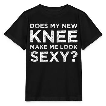 Knie Knieoperation Knieprothese Spruch - Stanley/Stella Kinder T-Shirt MINI CREATOR  - Schwarz - Vorne - Mikhail (115cm)