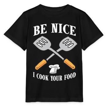 Koch Chefkoch Gourmet Kochmütze Geschenk Cuisine - Stanley/Stella Kinder T-Shirt MINI CREATOR  - Schwarz - Vorne - Mikhail (115cm)