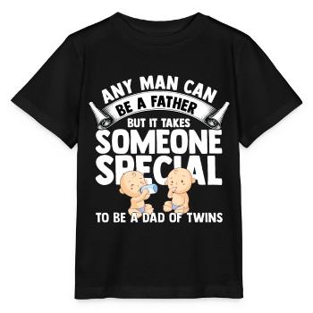 Zwillinge - Stanley/Stella Kinder T-Shirt MINI CREATOR  - Schwarz - Vorne - Mikhail (115cm)