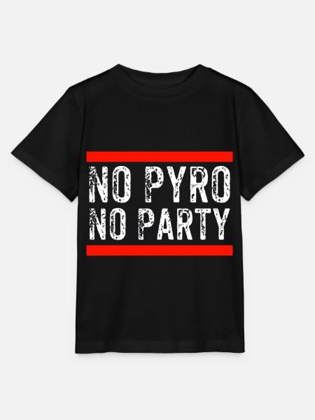 No Pyro No Party - Stanley/Stella Kinder T-Shirt MINI CREATOR - Schwarz