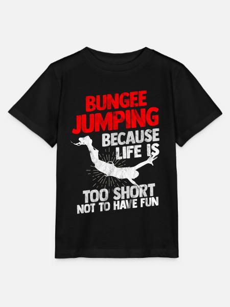 Bungee Jumping - Stanley/Stella Kinder T-Shirt MINI CREATOR - Schwarz