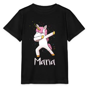 Maria Einhorn Dab prénom - T-shirt bio MINI CREATOR Stanley/Stella Enfant - noir - Devant - Mikhail (115cm)