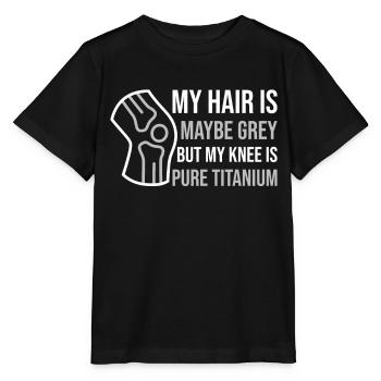 Knee Pure Titanium Knee Surgery Gift - Stanley/Stella MINI CREATOR Kids’ T-Shirt - black - Front - Mikhail (115cm)