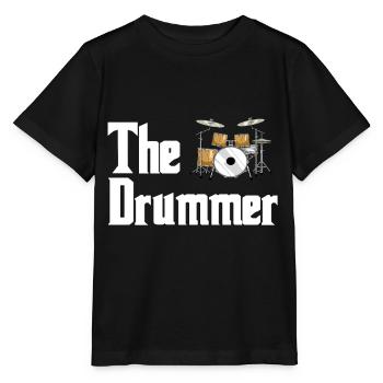 Schlagzeug Drumsticks Band Trommel Musik Vintage - Stanley/Stella Kinder T-Shirt MINI CREATOR  - Schwarz - Vorne - Mikhail (115cm)