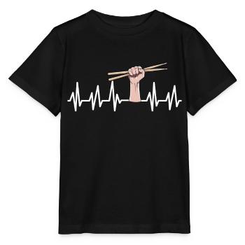 Tambours - T-shirt bio MINI CREATOR Stanley/Stella Enfant - noir - Devant - Mikhail (115cm)