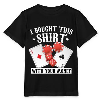 Poker - Stanley/Stella Kinder T-Shirt MINI CREATOR  - Schwarz - Vorne - Mikhail (115cm)
