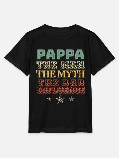 Soccer PAPPA - Stanley/Stella Kinder T-Shirt MINI CREATOR  - Schwarz