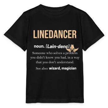 Linedance - Stanley/Stella Kinder T-Shirt MINI CREATOR  - Schwarz - Vorne - Mikhail (115cm)