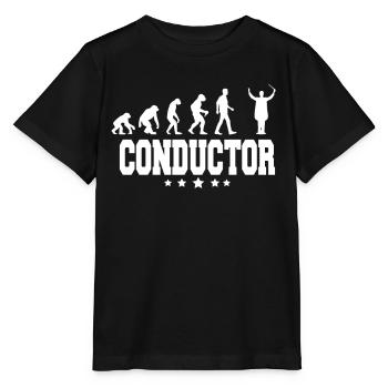 évolution du chef d'orchestre - T-shirt bio MINI CREATOR Stanley/Stella Enfant - noir - Devant - Mikhail (115cm)