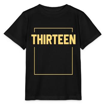 Treize Turning 13 - Cadeau d'anniversaire - T-shirt bio MINI CREATOR Stanley/Stella Enfant - noir - Devant - Mikhail (115cm)