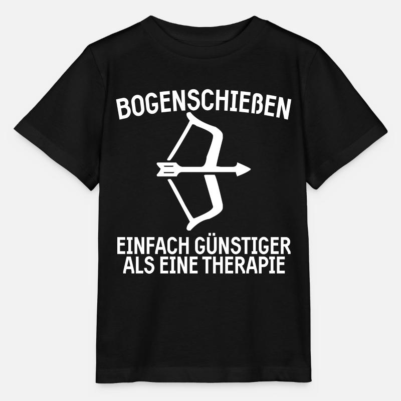 Bogensport Bogenschiessen Langbogen Geschenk - Stanley/Stella Kinder T-Shirt MINI CREATOR - Schwarz