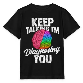 Psychologie Docteur Anthropologie Freud Thérapeute - T-shirt bio MINI CREATOR Stanley/Stella Enfant - noir - Devant - Mikhail (115cm)