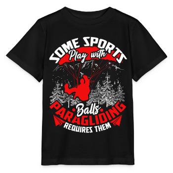 Parapente Parapente Vol en parachute - T-shirt bio MINI CREATOR Stanley/Stella Enfant - noir - Devant - Mikhail (115cm)