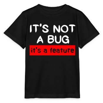 Programmer - Coder - Hacker - IT - Stanley/Stella MINI CREATOR Kids’ T-Shirt - black - Front - Mikhail (115cm)