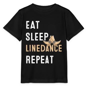 Linedance musique country western danse sport - T-shirt bio MINI CREATOR Stanley/Stella Enfant - noir - Devant - Mikhail (115cm)
