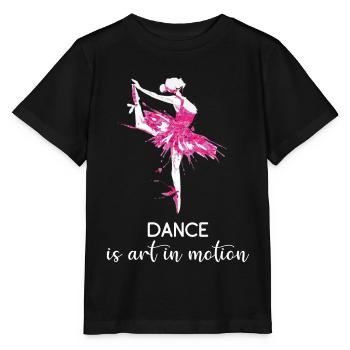 Ballet dancing is art in motion - Stanley/Stella MINI CREATOR Kids’ T-Shirt - black - Front - Mikhail (115cm)