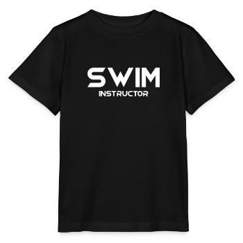 Swimming instructor learning swimming trainer - Stanley/Stella MINI CREATOR Kids’ T-Shirt - black - Front - Mikhail (115cm)