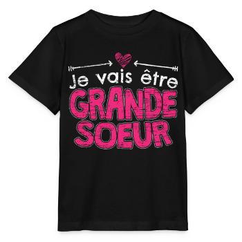 Future Grande soeur Future Bientôt - Stanley/Stella Kinder T-Shirt MINI CREATOR  - Schwarz - Vorne - Mikhail (115cm)