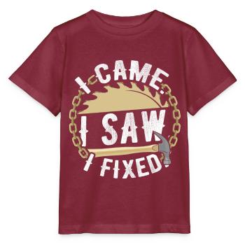 Charpentier - T-shirt bio MINI CREATOR Stanley/Stella Enfant - bordeaux - Devant - Kain (125cm)