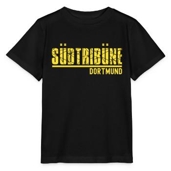 Dortmund Fußball Stadion Geschenk - Stanley/Stella Kinder T-Shirt MINI CREATOR  - Schwarz - Vorne - Mikhail (115cm)