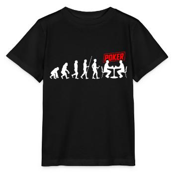 Jeu de cartes de poker Casino Texas Hold'em Spades Bluff - T-shirt bio MINI CREATOR Stanley/Stella Enfant - noir - Devant - Mikhail (115cm)