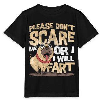 Mops - Stanley/Stella Kinder T-Shirt MINI CREATOR  - Schwarz - Vorne - Mikhail (115cm)