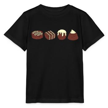 Chocolates - Stanley/Stella MINI CREATOR Kids’ T-Shirt - black - Front - Mikhail (115cm)