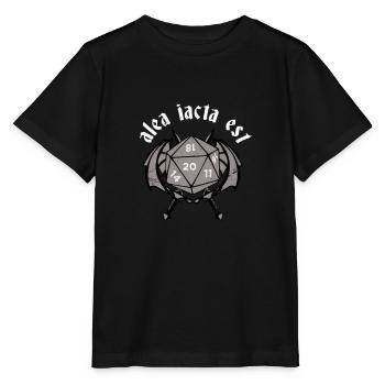 Alea Iacta Est - The die is cast - Stanley/Stella MINI CREATOR Kids’ T-Shirt - black - Front - Mikhail (115cm)