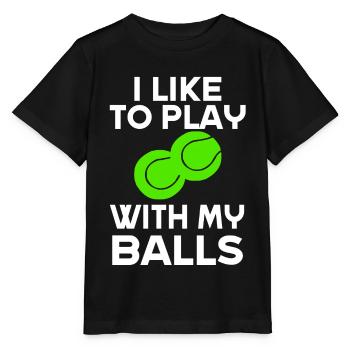 Tennis Tennisspieler Geschenk Tennisspiel - Stanley/Stella Kinder T-Shirt MINI CREATOR  - Schwarz - Vorne - Mikhail (115cm)