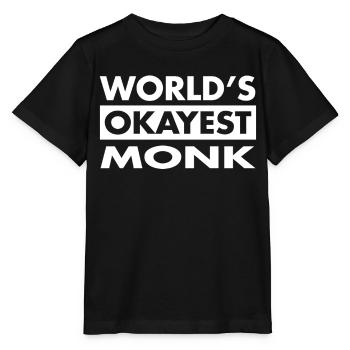 FUNNY MONK SHIRT - Stanley/Stella MINI CREATOR Kids’ T-Shirt - black - Front - Mikhail (115cm)