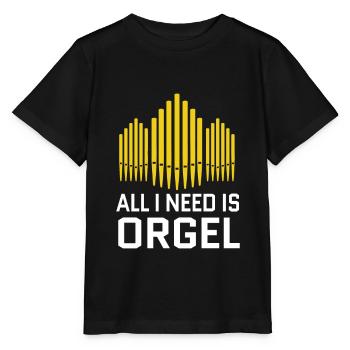 Orgue orchestre chef d'orgue musicien orgue - T-shirt bio MINI CREATOR Stanley/Stella Enfant - noir - Devant - Mikhail (115cm)