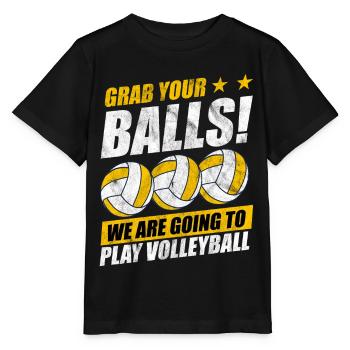 volley- - T-shirt bio MINI CREATOR Stanley/Stella Enfant - noir - Devant - Mikhail (115cm)