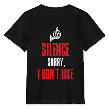 Klaxon Silence instrument à vent concert joueur de cor - T-shirt bio MINI CREATOR Stanley/Stella Enfant - noir - Devant - Mikhail (115cm)