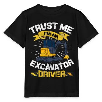 Bagger - Stanley/Stella Kinder T-Shirt MINI CREATOR  - Schwarz - Vorne - Mikhail (115cm)