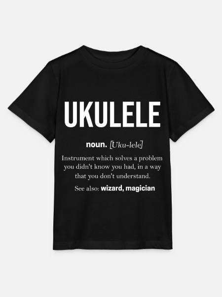 Ukulele - Stanley/Stella Kinder T-Shirt MINI CREATOR - Schwarz