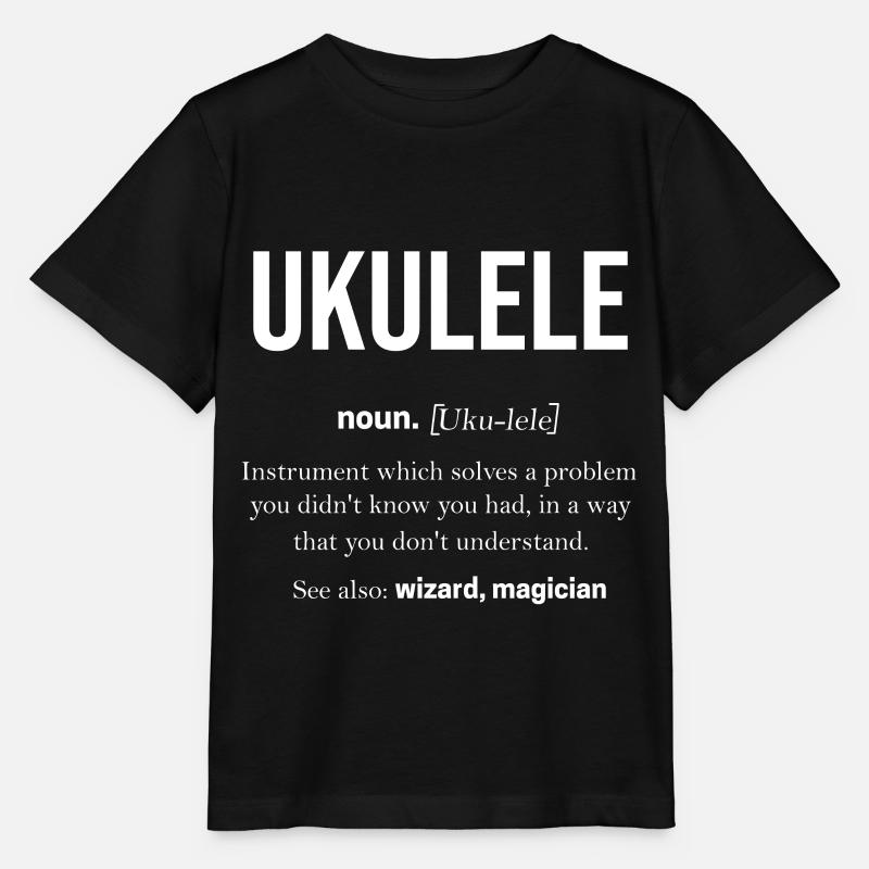 Ukulele - Stanley/Stella Kinder T-Shirt MINI CREATOR  - Schwarz