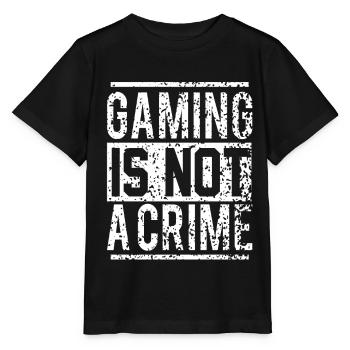 Gaming is not a crime - Stanley/Stella MINI CREATOR Kids’ T-Shirt - black - Front - Mikhail (115cm)
