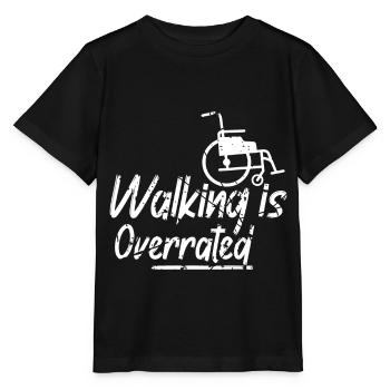 Fauteuil roulant humor handicap handicap - T-shirt bio MINI CREATOR Stanley/Stella Enfant - noir - Devant - Mikhail (115cm)