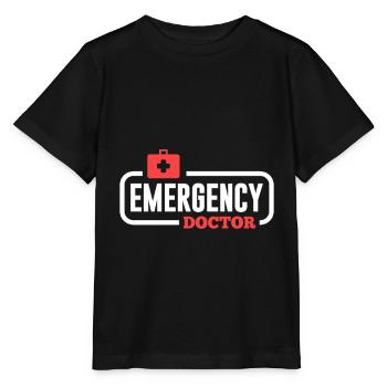 Notarzt Sanitäter Ersthelfer Notfall Krank - Stanley/Stella Kinder T-Shirt MINI CREATOR  - Schwarz - Vorne - Mikhail (115cm)