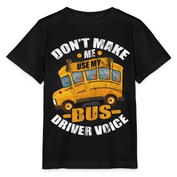 Bus - Stanley/Stella Kinder T-Shirt MINI CREATOR  - Schwarz - Vorne - Mikhail (115cm)