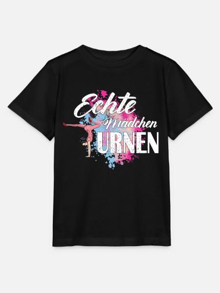Gymnastik Echte Mädchen Turnen Bodenturnen Sport - Stanley/Stella Kinder T-Shirt MINI CREATOR - Schwarz