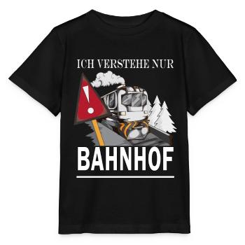 Modeleisenbahn ich verstehe nur Bahnhof Eisenbahn - Stanley/Stella Kinder T-Shirt MINI CREATOR  - Schwarz - Vorne - Mikhail (115cm)