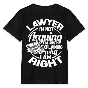 Attorney Judge Law Criminal Defense Attorney Jurist - Stanley/Stella MINI CREATOR Kids’ T-Shirt - black - Front - Mikhail (115cm)
