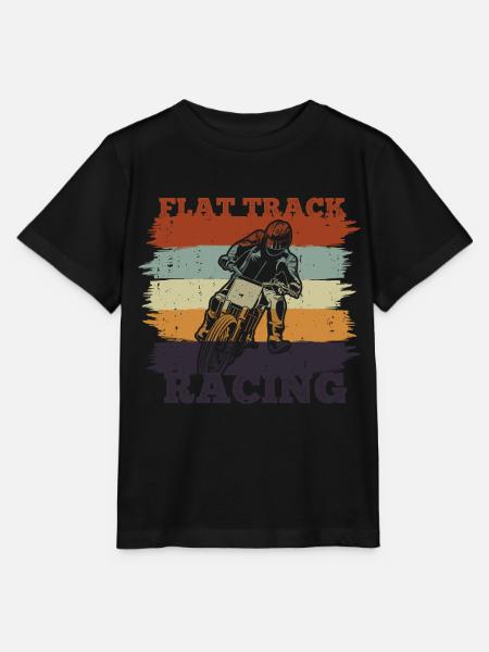 Flat track Geschenk für einen Flat track Fan - Stanley/Stella Kinder T-Shirt MINI CREATOR  - Schwarz