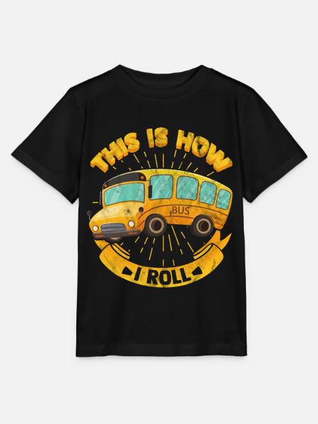 Bus - Stanley/Stella Kinder T-Shirt MINI CREATOR - Schwarz