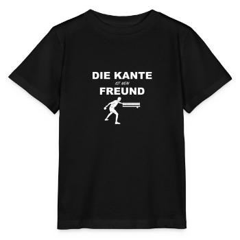 Tischtennisspruch Kantenball Tischtennisspieler - Stanley/Stella Kinder T-Shirt MINI CREATOR  - Schwarz - Vorne - Mikhail (115cm)