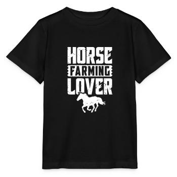 Horse breeding lover breeder horses horse host - Stanley/Stella MINI CREATOR Kids’ T-Shirt - black - Front - Mikhail (115cm)